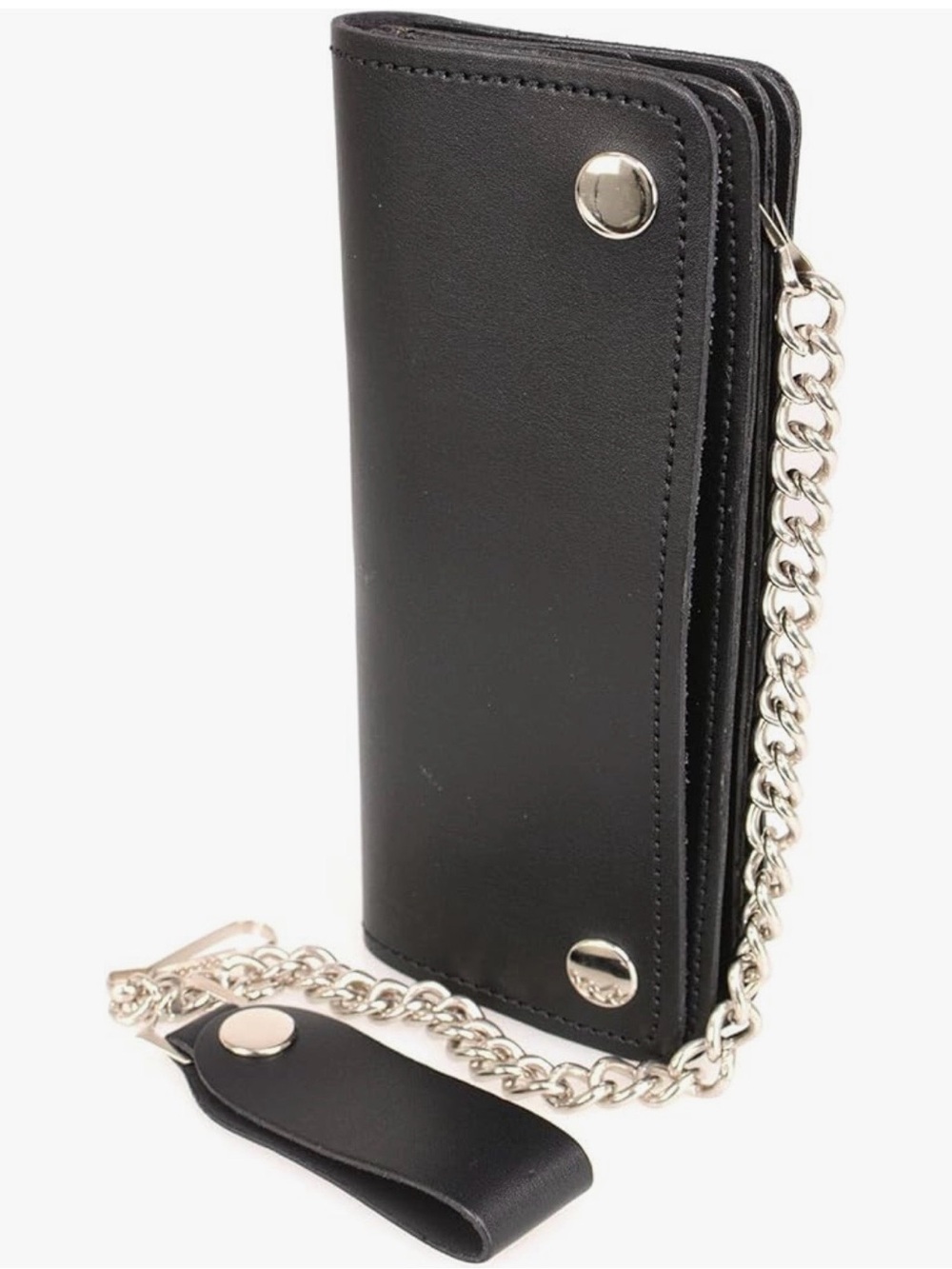 Milwaukee Leather Bi-Fold Wallet With Chain #50